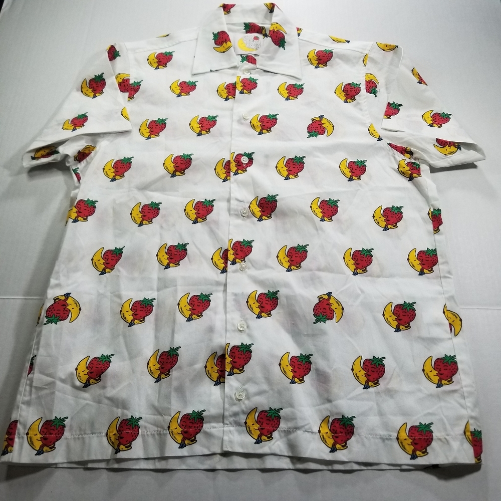 Sky High Farm Strawberry And Moon Print Shirt Short Sleeve Size Small - Picture 2 of 8